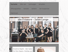 Tablet Screenshot of friseur-lange.de